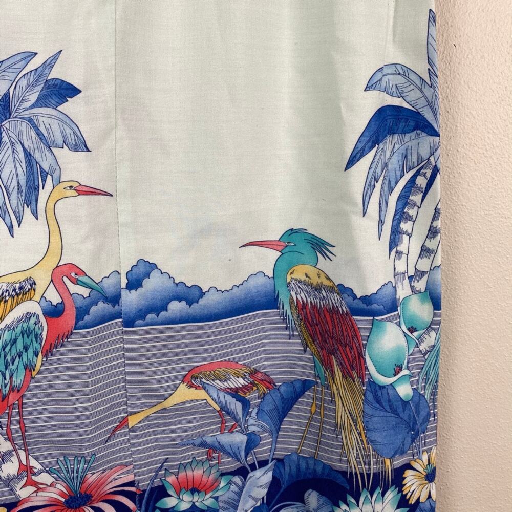 Vintage Jackie O! Blue Bird Skirt - Picture 6 of 9